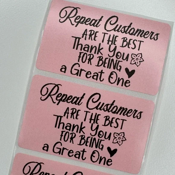 100pcs Repeat CustomersAppreciation Decorative Stickers new - Picture 2 of 13